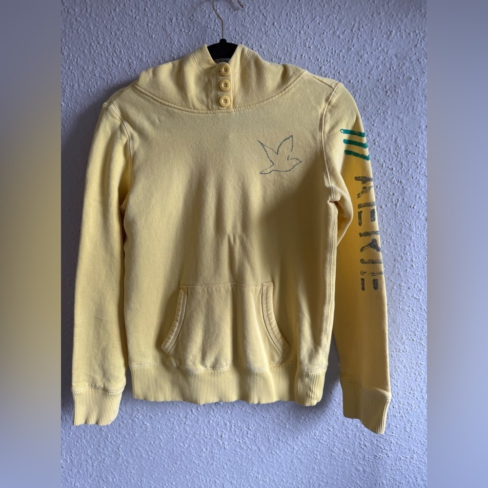 Aerie Women’s Yellow Pullover Sweatshirt Size M - Picture 5 of 9